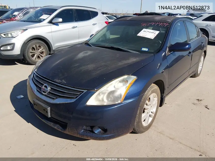 2011 NISSAN ALTIMA VIN 1N4AL2AP0BN512873 — фото 2