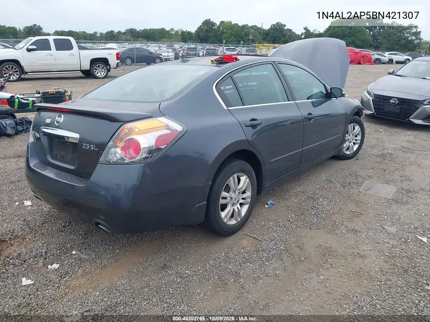 2011 NISSAN ALTIMA VIN 1N4AL2AP5BN421307 — фото 4