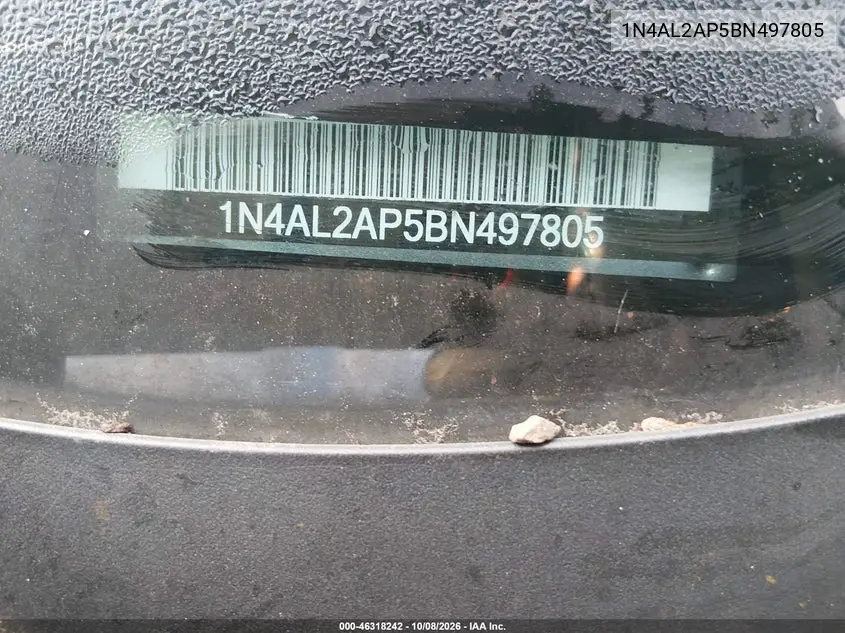 2011 NISSAN ALTIMA VIN 1N4AL2AP5BN497805 — фото 12