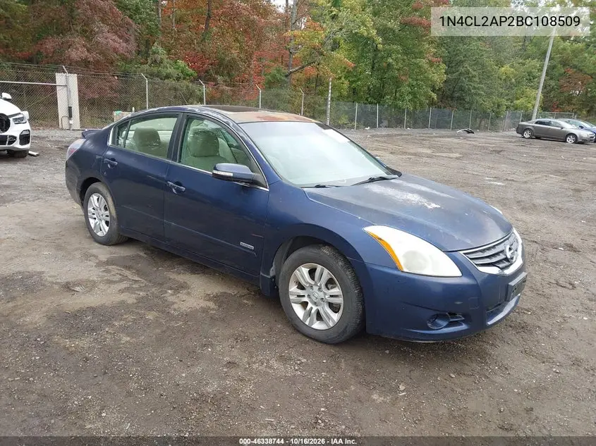 NISSAN ALTIMA 2011, VIN 1N4CL2AP2BC108509