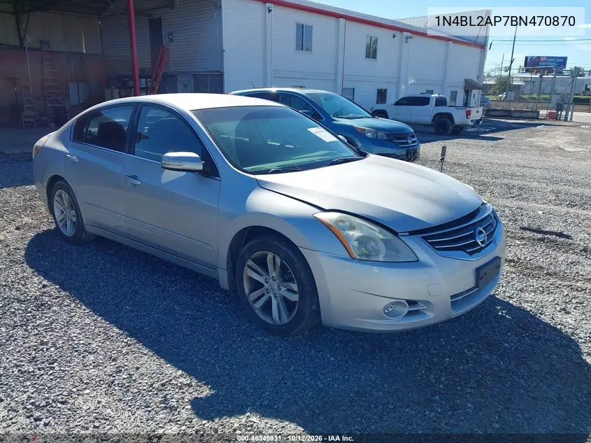 NISSAN ALTIMA 2011, VIN 1N4BL2AP7BN470870
