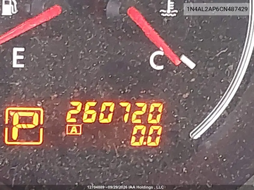 2012 NISSAN ALTIMA VIN 1N4AL2AP6CN487429 — фото 16
