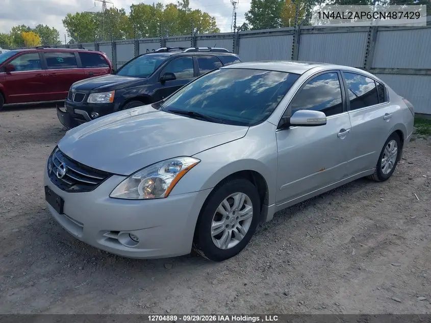 2012 NISSAN ALTIMA VIN 1N4AL2AP6CN487429 — фото 2