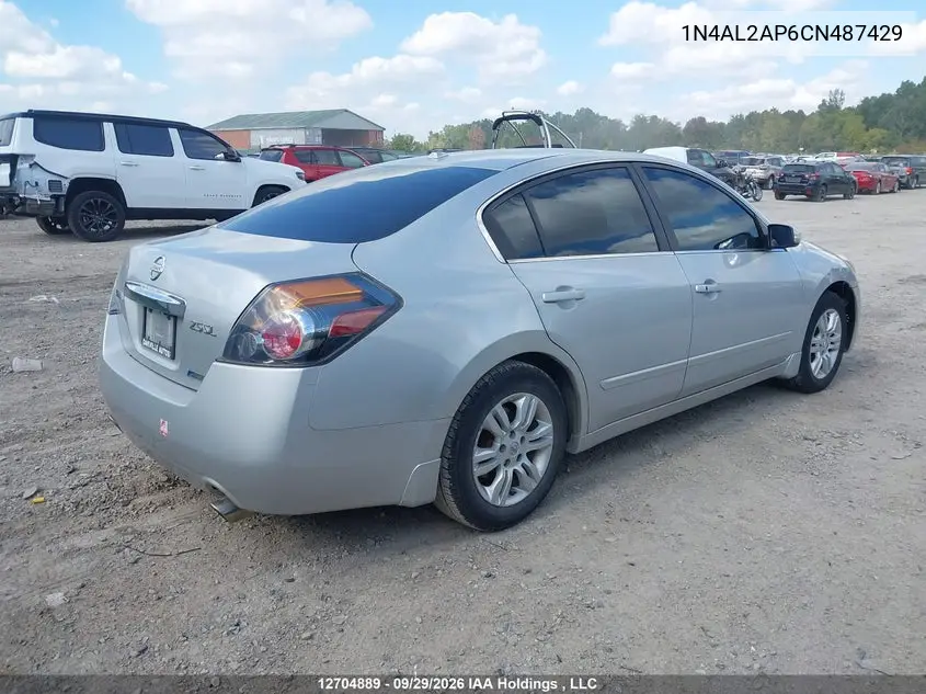 2012 NISSAN ALTIMA VIN 1N4AL2AP6CN487429 — фото 4