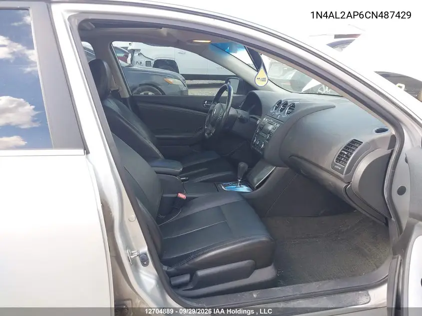 2012 NISSAN ALTIMA VIN 1N4AL2AP6CN487429 — фото 5
