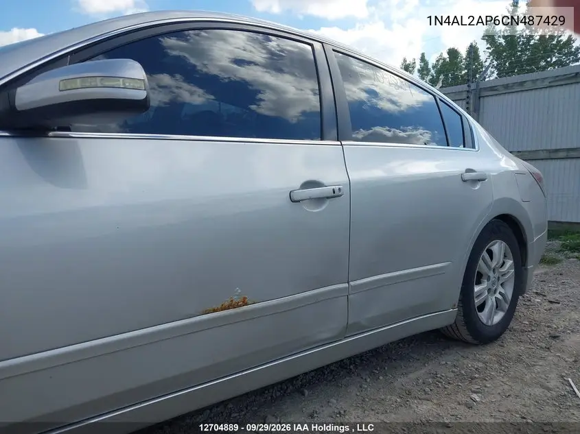 2012 NISSAN ALTIMA VIN 1N4AL2AP6CN487429 — фото 6
