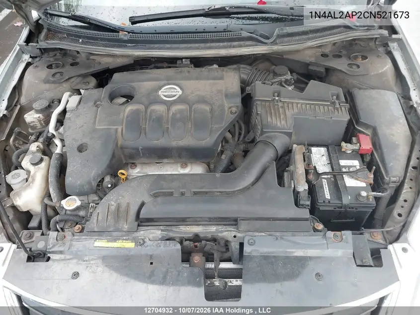 2012 NISSAN ALTIMA VIN 1N4AL2AP2CN521673 — фото 10