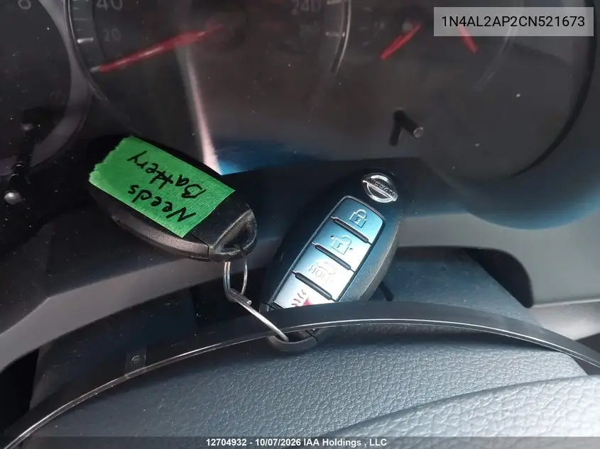 2012 NISSAN ALTIMA VIN 1N4AL2AP2CN521673 — фото 11