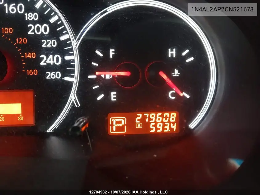 2012 NISSAN ALTIMA VIN 1N4AL2AP2CN521673 — фото 15