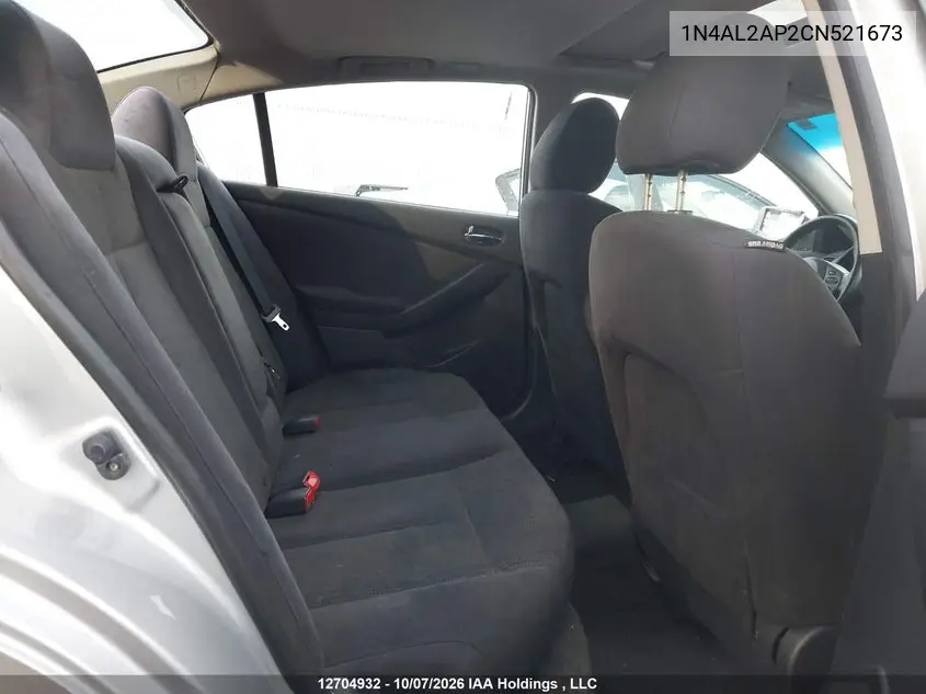 2012 NISSAN ALTIMA VIN 1N4AL2AP2CN521673 — фото 8