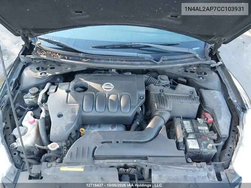 2012 NISSAN ALTIMA VIN 1N4AL2AP7CC103931 — фото 10