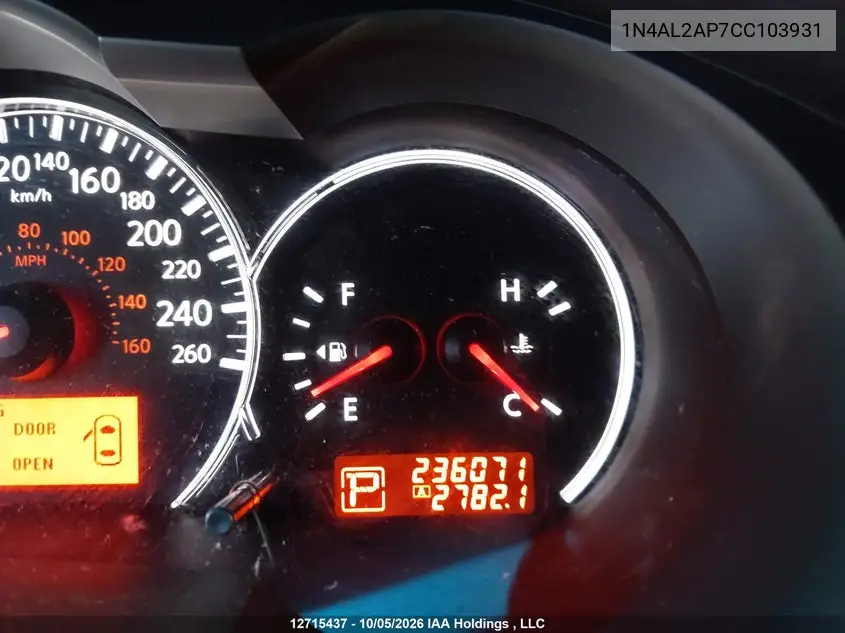 2012 NISSAN ALTIMA VIN 1N4AL2AP7CC103931 — фото 15