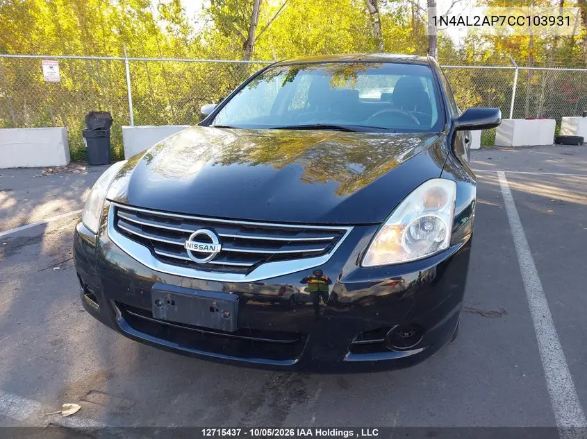 2012 NISSAN ALTIMA VIN 1N4AL2AP7CC103931 — фото 2
