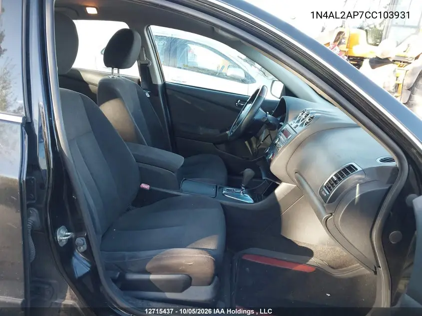 2012 NISSAN ALTIMA VIN 1N4AL2AP7CC103931 — фото 5