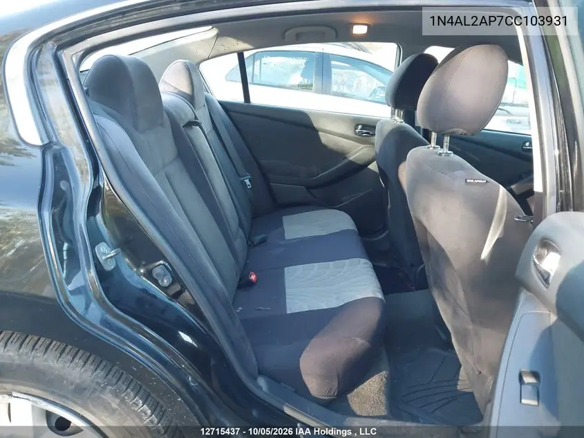 2012 NISSAN ALTIMA VIN 1N4AL2AP7CC103931 — фото 8