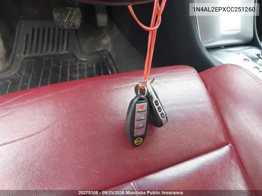 2012 NISSAN ALTIMA VIN 1N4AL2EPXCC251260 — фото 10