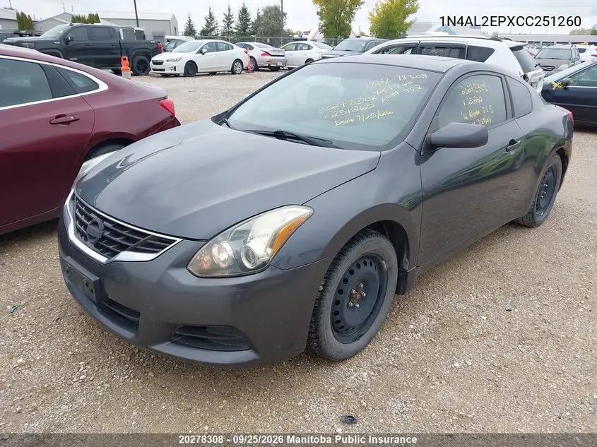 2012 NISSAN ALTIMA VIN 1N4AL2EPXCC251260 — фото 2