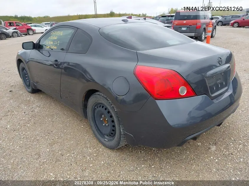 2012 NISSAN ALTIMA VIN 1N4AL2EPXCC251260 — фото 3