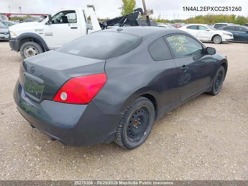 2012 NISSAN ALTIMA VIN 1N4AL2EPXCC251260 — фото 4