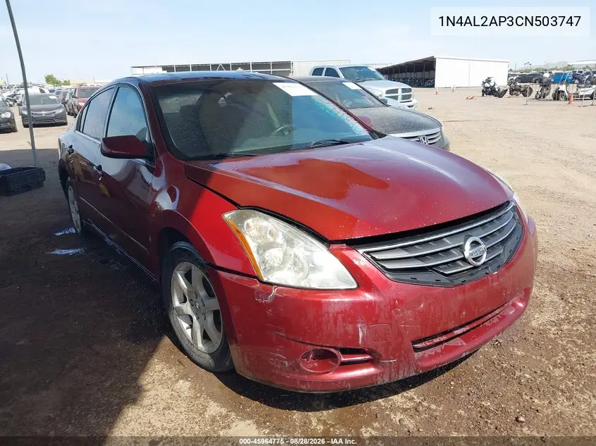 NISSAN ALTIMA 2012, VIN 1N4AL2AP3CN503747