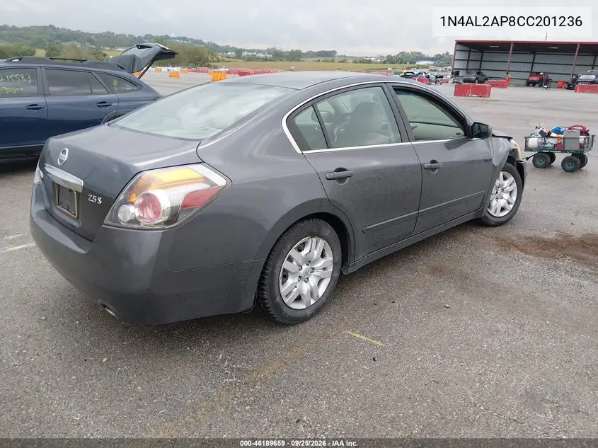 2012 NISSAN ALTIMA VIN 1N4AL2AP8CC201236 — фото 4