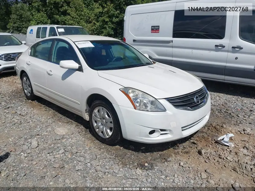 NISSAN ALTIMA 2012, VIN 1N4AL2AP2CC202768