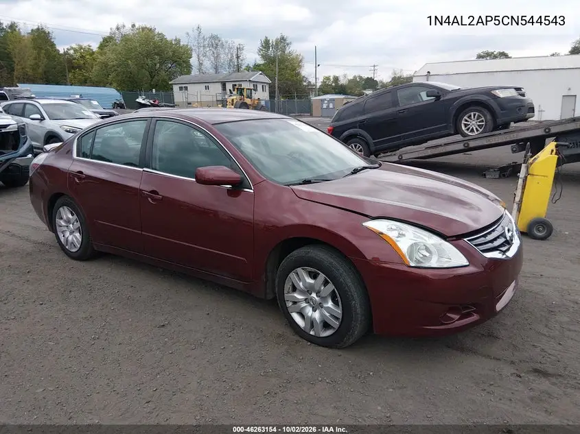 NISSAN ALTIMA 2012, VIN 1N4AL2AP5CN544543
