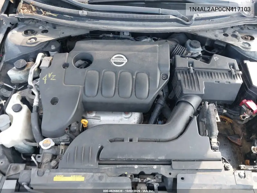 2012 NISSAN ALTIMA VIN 1N4AL2AP0CN417103 — фото 10