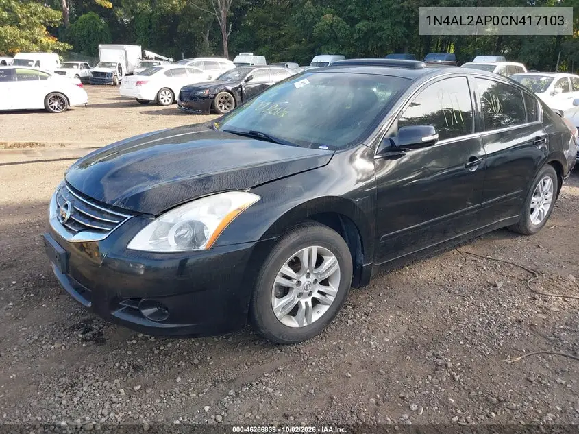 2012 NISSAN ALTIMA VIN 1N4AL2AP0CN417103 — фото 2