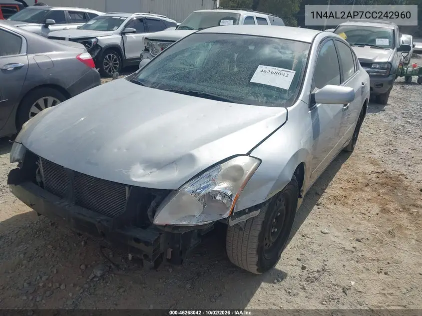 2012 NISSAN ALTIMA VIN 1N4AL2AP7CC242960 — фото 2