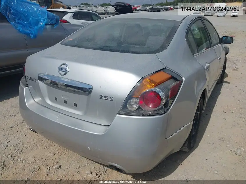 2012 NISSAN ALTIMA VIN 1N4AL2AP7CC242960 — фото 4