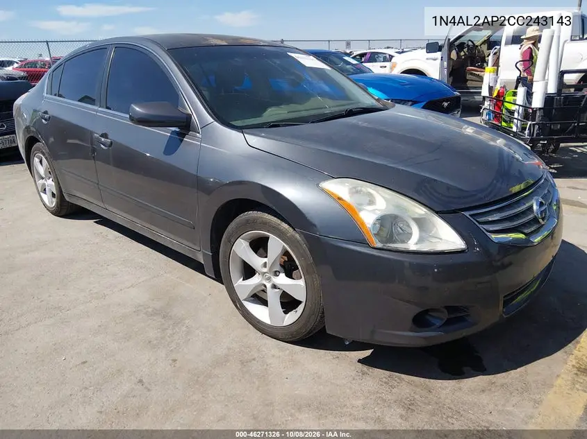 NISSAN ALTIMA 2012, VIN 1N4AL2AP2CC243143