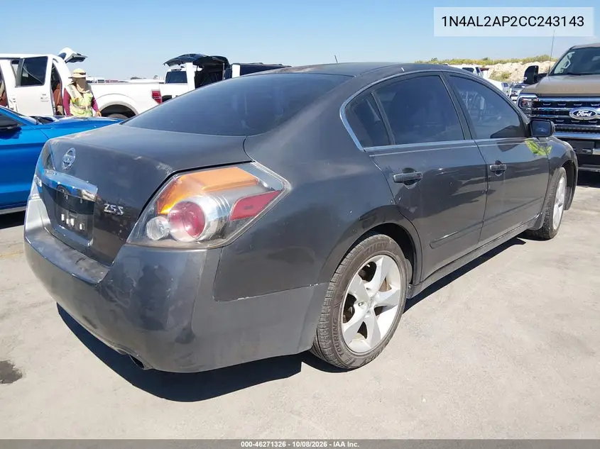 2012 NISSAN ALTIMA VIN 1N4AL2AP2CC243143 — фото 4