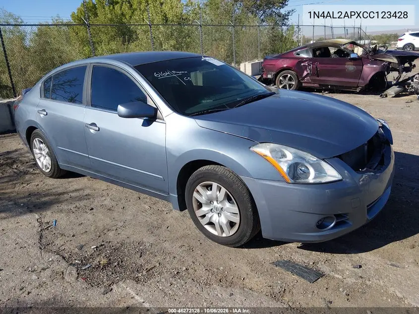 NISSAN ALTIMA 2012, VIN 1N4AL2APXCC123428