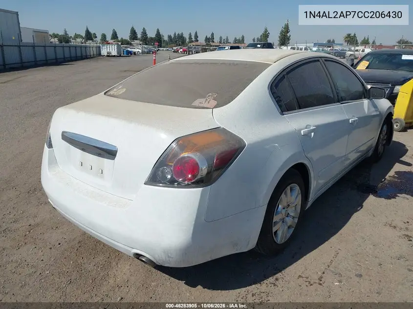 2012 NISSAN ALTIMA VIN 1N4AL2AP7CC206430 — фото 4