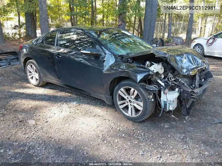 NISSAN ALTIMA 2012, VIN 1N4AL2EP9CC112981