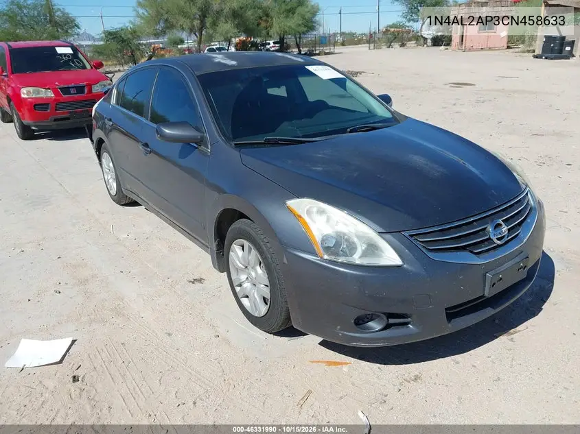 NISSAN ALTIMA 2012, VIN 1N4AL2AP3CN458633