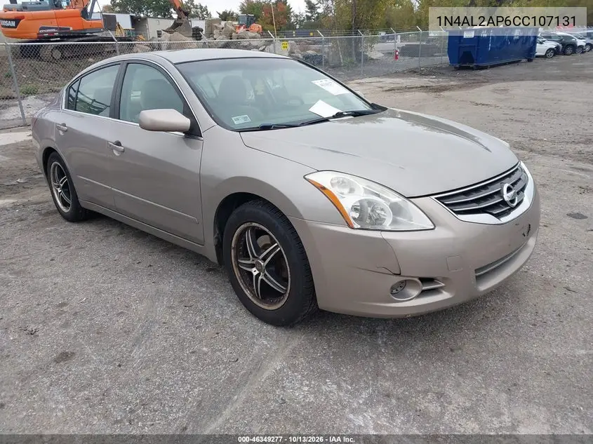 NISSAN ALTIMA 2012, VIN 1N4AL2AP6CC107131