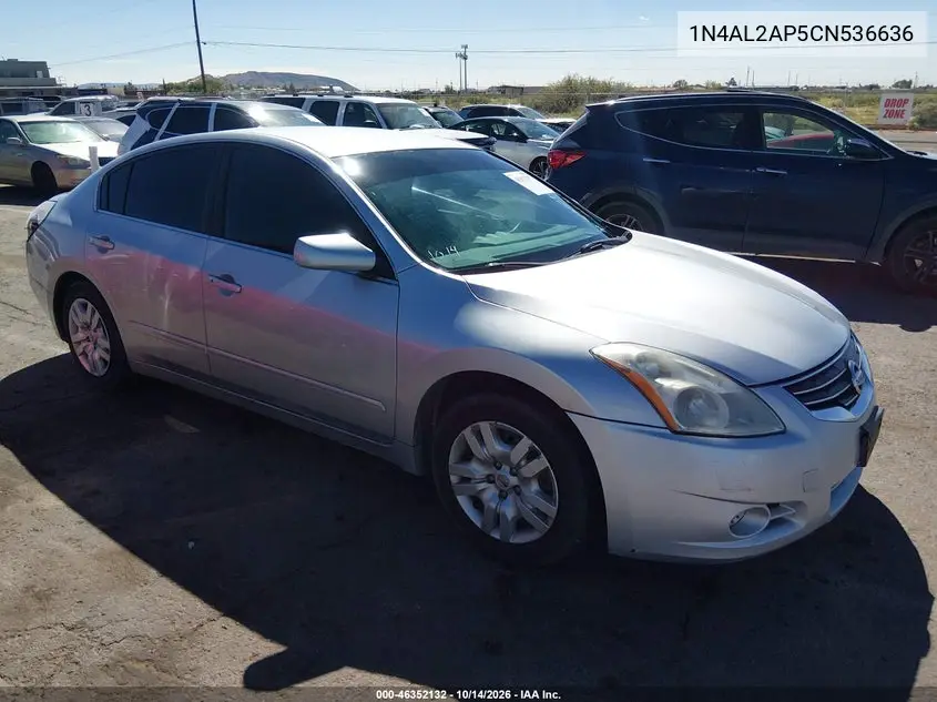 NISSAN ALTIMA 2012, VIN 1N4AL2AP5CN536636