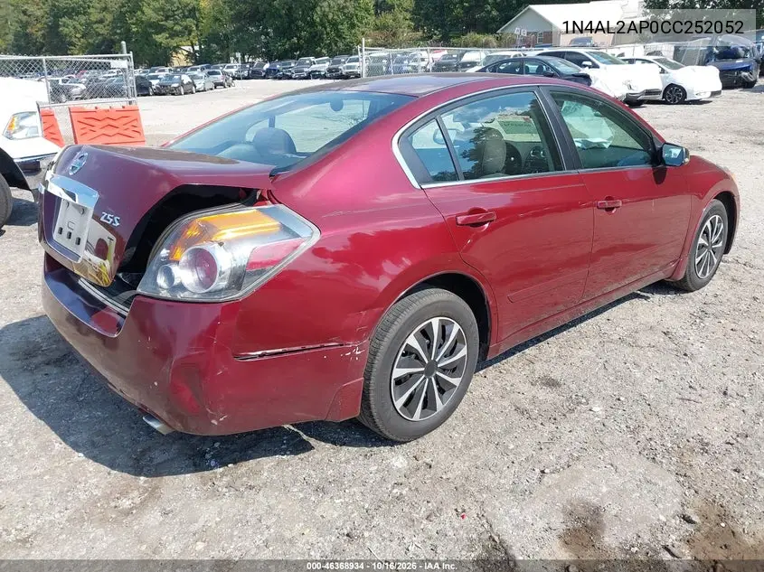 2012 NISSAN ALTIMA VIN 1N4AL2AP0CC252052 — фото 4