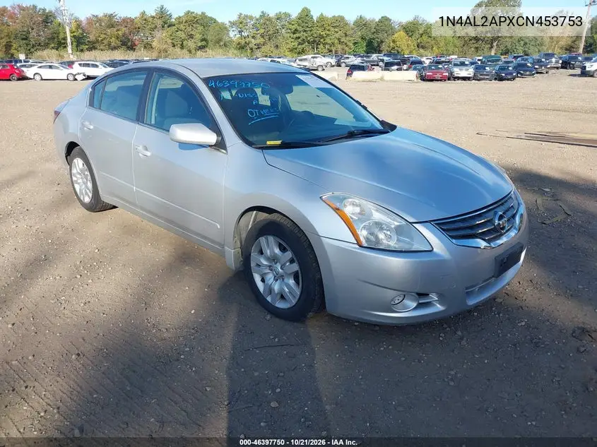 NISSAN ALTIMA 2012, VIN 1N4AL2APXCN453753