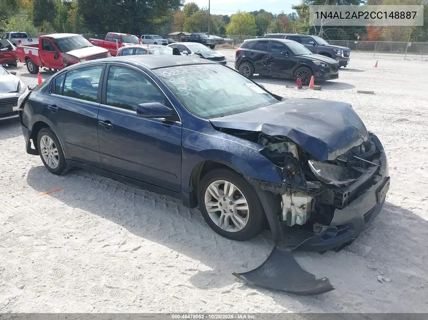 NISSAN ALTIMA 2012, VIN 1N4AL2AP2CC148887