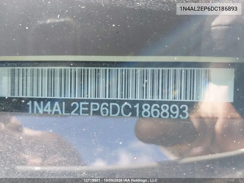 2013 NISSAN ALTIMA VIN 1N4AL2EP6DC186893 — фото 18