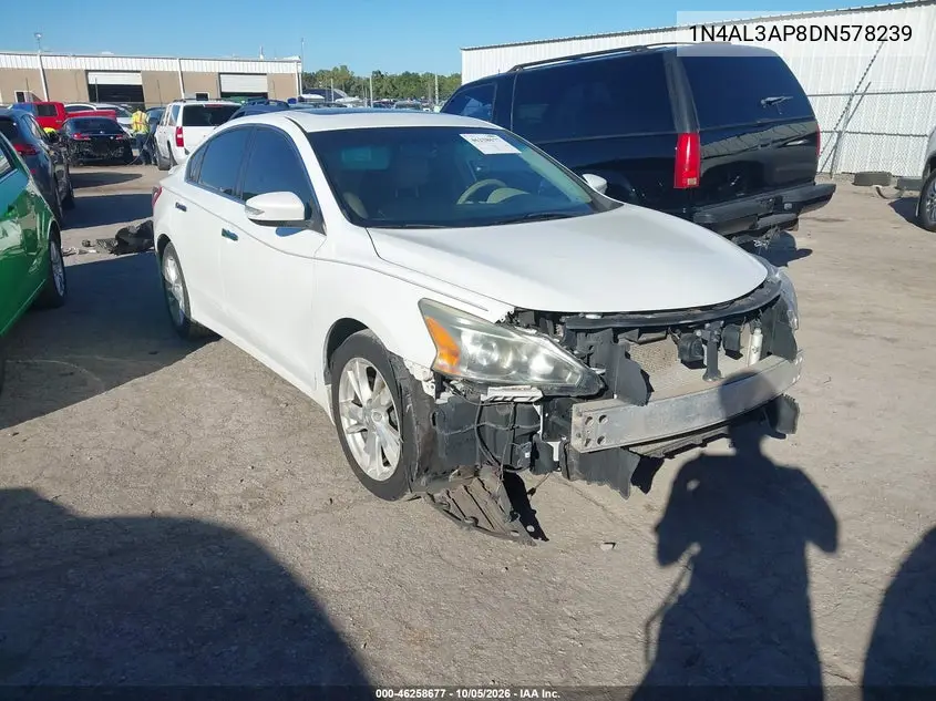 NISSAN ALTIMA 2013, VIN 1N4AL3AP8DN578239