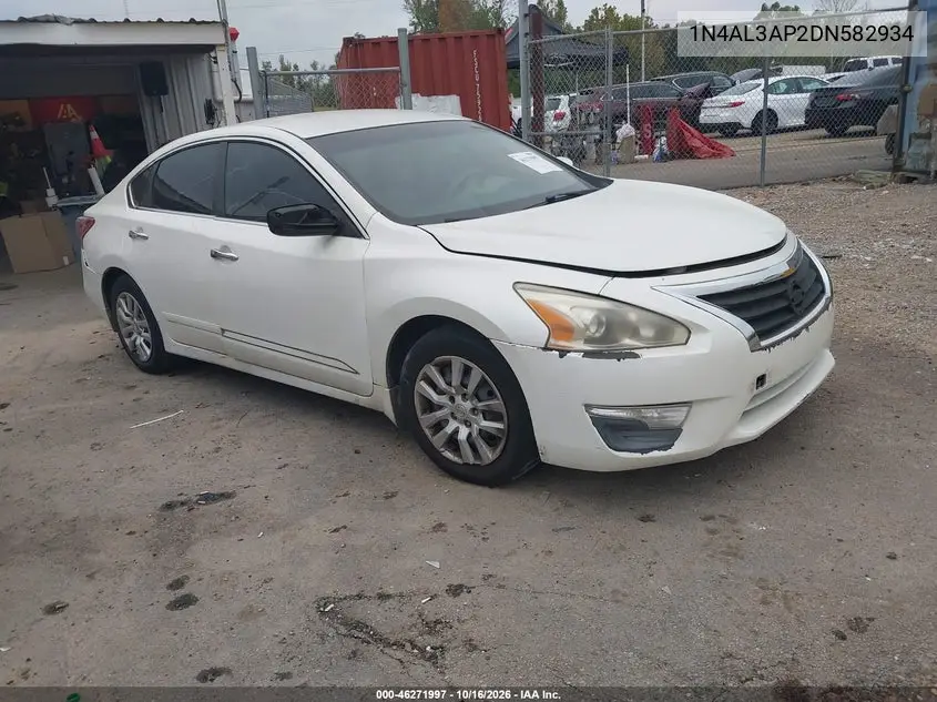 NISSAN ALTIMA 2013, VIN 1N4AL3AP2DN582934