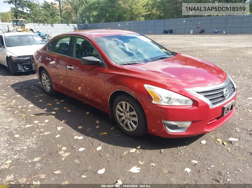 NISSAN ALTIMA 2013, VIN 1N4AL3AP5DC918359