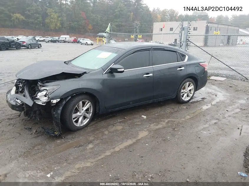 2013 NISSAN ALTIMA VIN 1N4AL3AP2DC104492 — фото 2