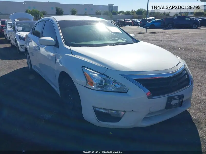 NISSAN ALTIMA 2013, VIN 1N4AL3APXDC138793
