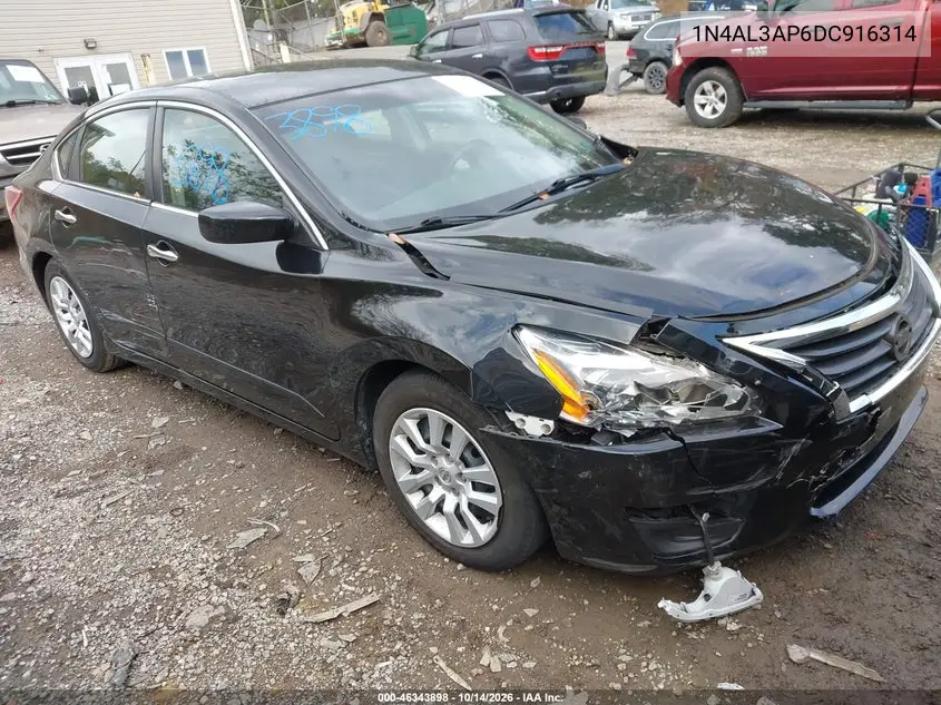 NISSAN ALTIMA 2013, VIN 1N4AL3AP6DC916314