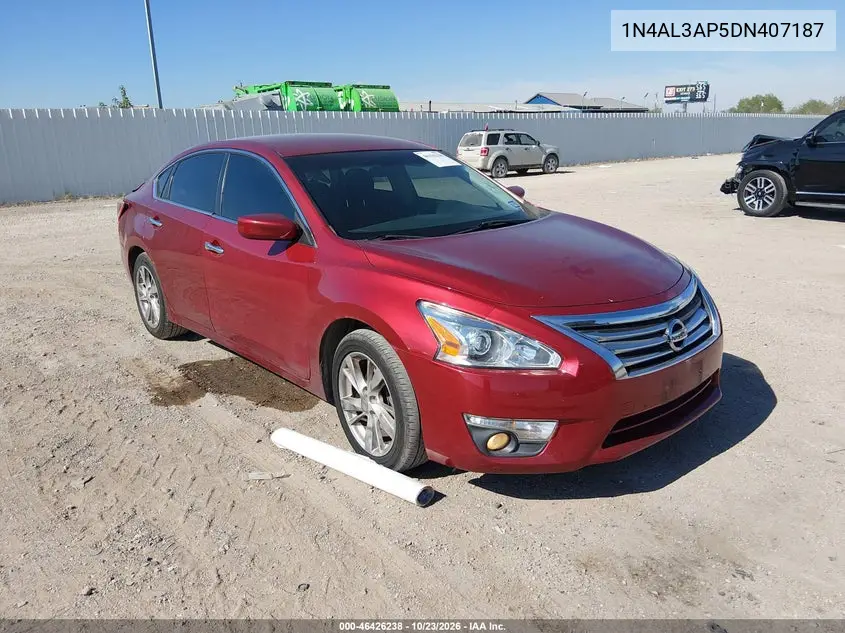 NISSAN ALTIMA 2013, VIN 1N4AL3AP5DN407187